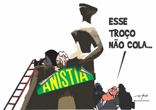 Charge do dia do campinense Fred Ozanan: Anistia