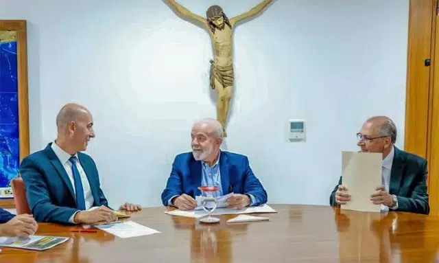 lula recebe fernando yunes - ceo do mercado livre