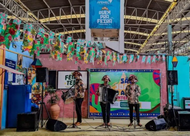 feira central durante o são joão