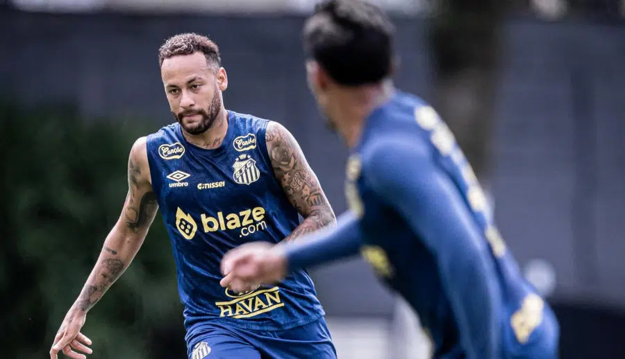 NEYMAR TREINO SANTOS