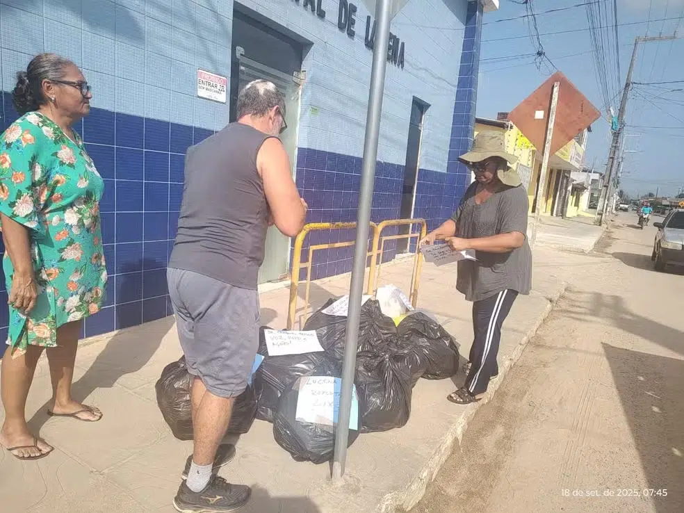 moradores camacari lucena protesto lixo