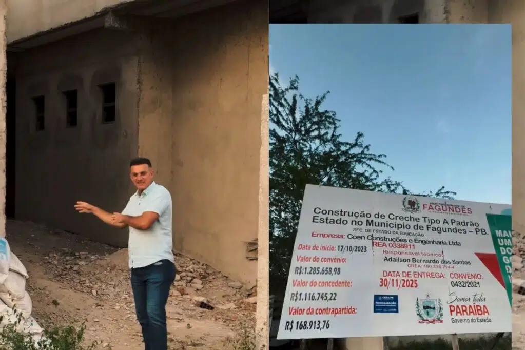 sargento neto denuncia obra inacabada