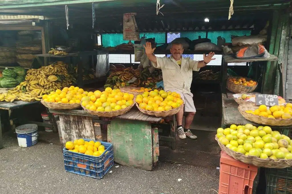 vendedor de frutas na feira central