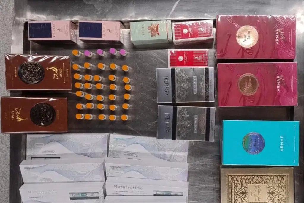 apreensao de medicamentos e perfumes no aeroporto de joao pessoa