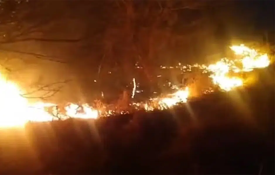 incendio em vegetacao do vale dos dinossauros