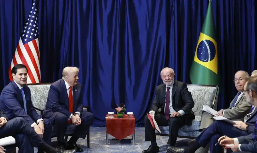 lula em reunião com trump
