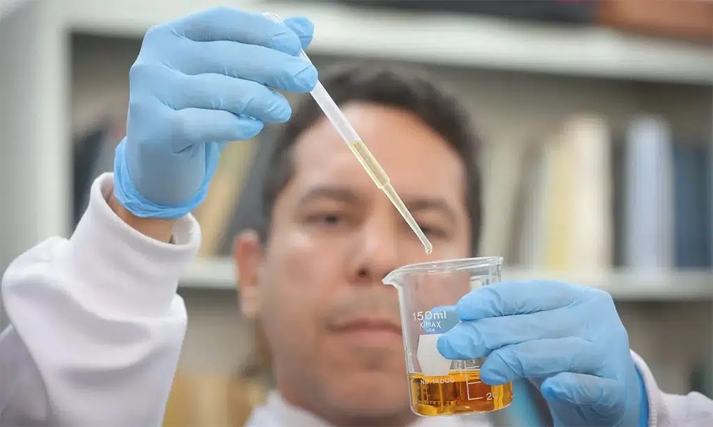 testes em laboratorio