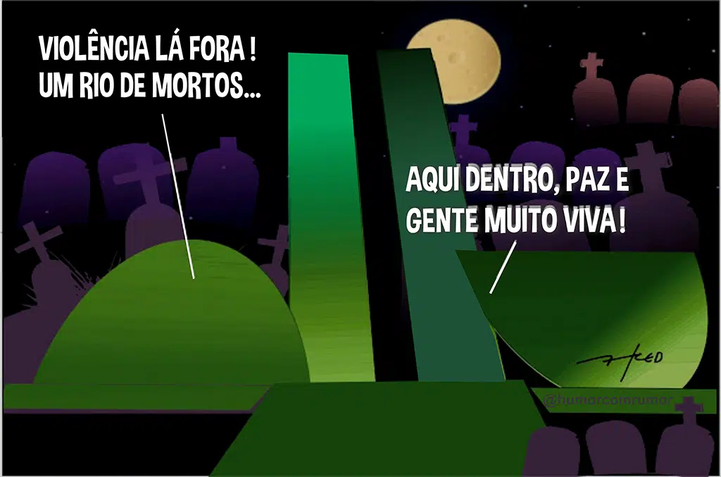 charge de fred ozanan mundo dos vivos