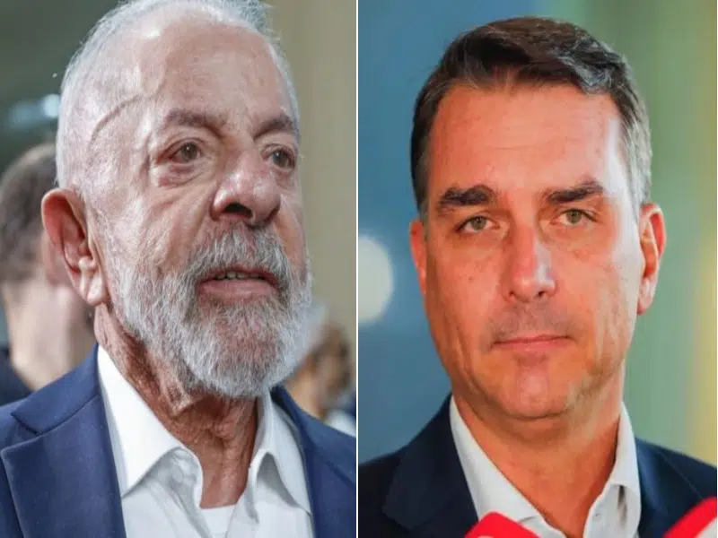lula e flávio bolsonaro