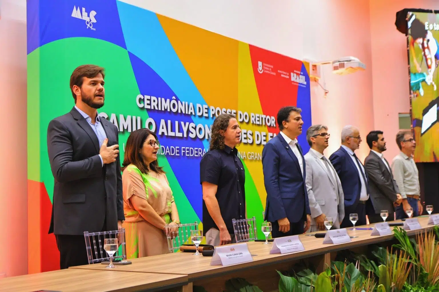 Bruno Cunha Lima destaca parceria com a UFCG durante posse do novo reitor