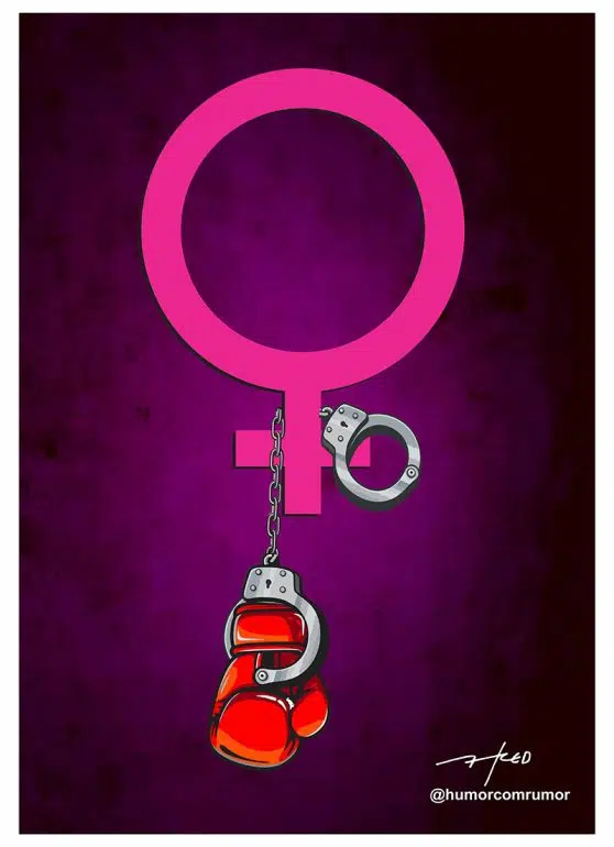 Cartunista campinense participa de exposição internacional contra o feminicídio cartum fred ozanan exposicao