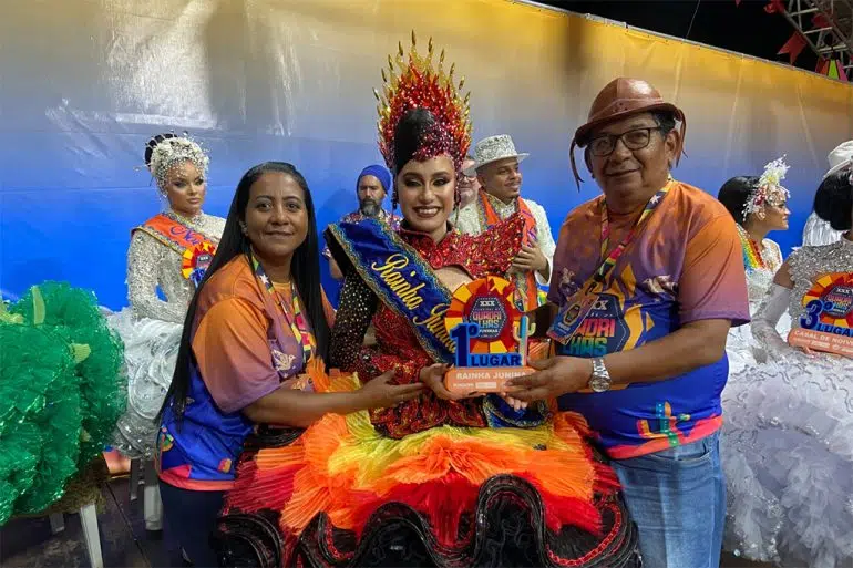 Concurso das Estrelas Juninas: eleitos os destaques do Festival de Quadrilhas de João Pessoa rainha junina jp