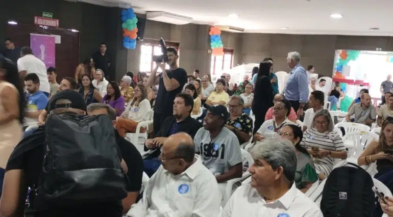 Lucas Ribeiro na convenção do Rede faz críticas à gestão de Cássio Cunha Lima conveencao rede joao