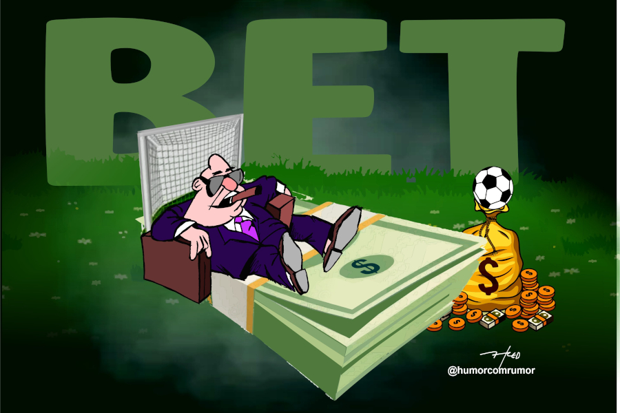 Charge do dia do campinense Fred Ozanan: Bola fora…