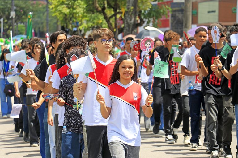 Escolas e outros órgãos municipais participam do desfile cívico-militar em João Pessoa desfile 7 de setembro em joao pessoa