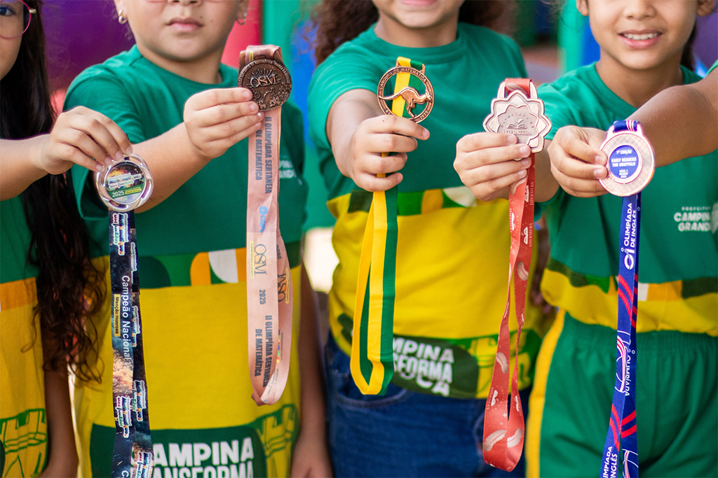 Educação de Campina Grande conquista quase 150 medalhas em olimpíadas em 2026