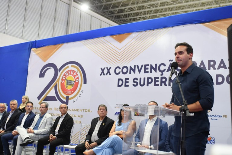 Consuper 2026: Governador destaca força do setor supermercadista e crescimento da economia paraibana